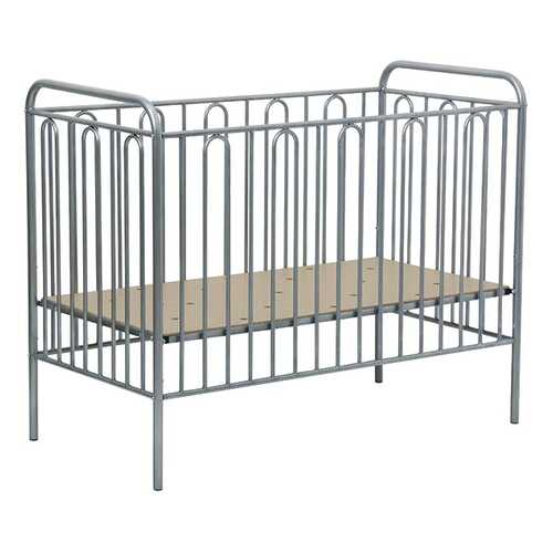Кровать детская Polini Kids Vintage 110 металлическая, Серебро в Мария