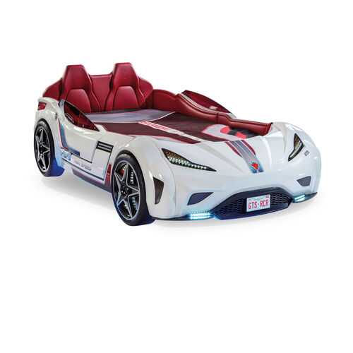 Кровать-машина Cilek Carbed GTS белая 100х190 в Мария