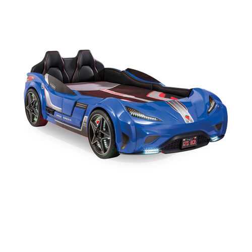 Кровать-машина Cilek Carbed GTS синяя 100х190 в Мария
