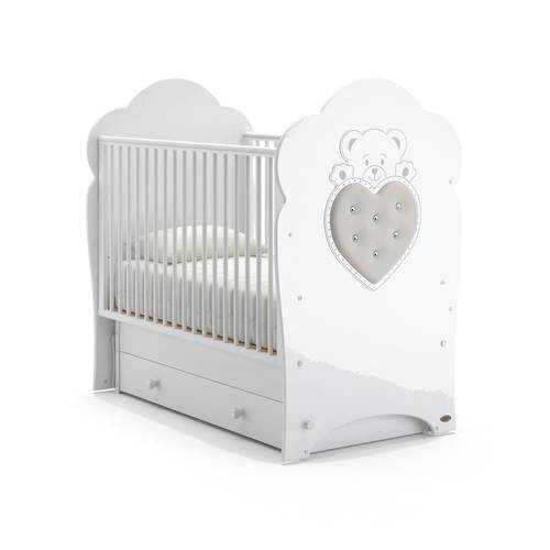 Кроватка Nuovita Fortuna Swing маятник поперечный bianco белый в Мария