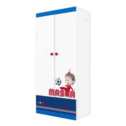 Детский шкаф двухсекционный Polini kids Маша и Медведь Fun 890 Синий в Мария