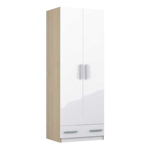 Детский шкаф двухсекционный Polini kids Simple с 1 ящиком, ваниль-белый в Мария