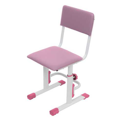 Детский стул для школьника регулируемый Polini Kids City/Polini Kids Smart S, Белый/Роз-ый в Мария