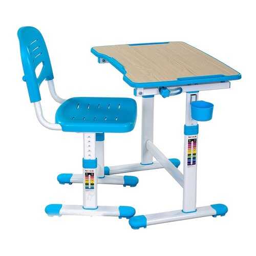 Парта со стулом Fun Desk PICCOLINO II Blue (голубой) в Мария