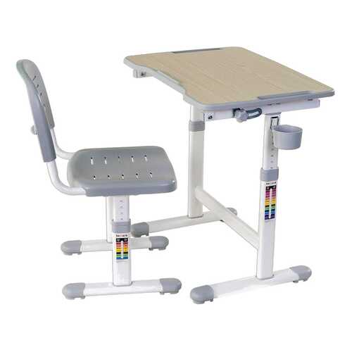 Парта со стулом Fun Desk PICCOLINO II Grey (серый) в Мария