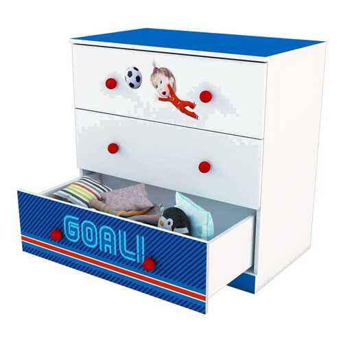 Комод детский Polini Kids Fun Маша и Медведь 3290 Синий в Мария