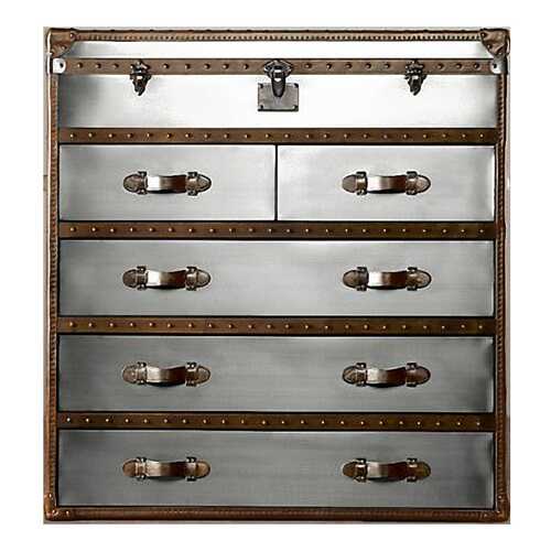 Комод Restoration Hardware Ампель RH-TTAPF121BSSSSMC 50х120х126 см, хром/коричневый в Мария
