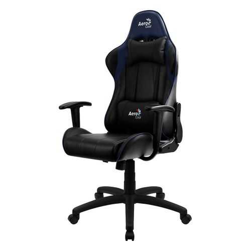 Игровое кресло AeroCool AC100 AIR, черный/синий в Мария