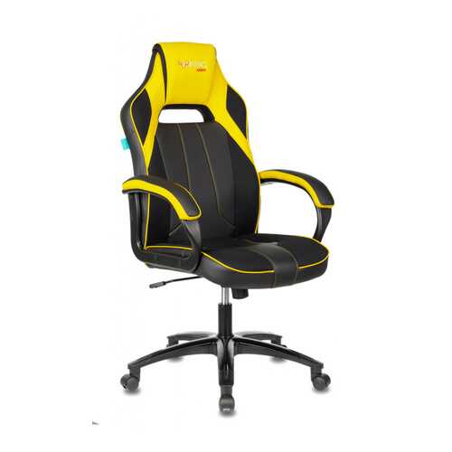 Кресло игровое Бюрократ VIKING 2 AERO YELLOW черный/желтый искусст.кожа/ткань в Мария