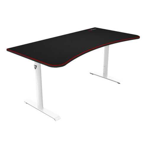 Компьютерный стол Arozzi Arena Gaming Desk/Черный МДФ/Белый металл в Мария