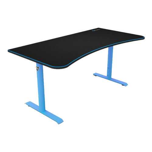 Компьютерный стол Arozzi Arena Gaming Desk/Черный МДФ/Голубой металл в Мария