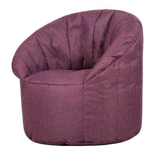 Кресло бескаркасное Папа Пуф Club Chair Purple, размер XL, рогожка, фиолетовый в Мария