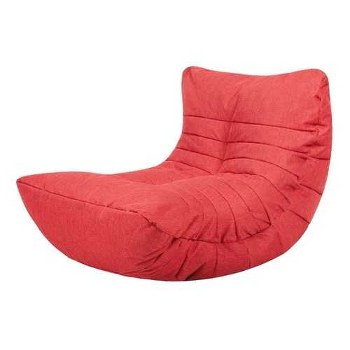 Кресло бескаркасное Папа Пуф Cocoon Chair Red, размер L, рогожка, красный в Мария