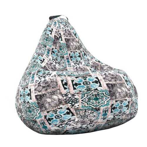 Кресло-мешок DreamBag Сиена Мята, размер XXXL, велюр, бежевый; голубой; синий в Мария