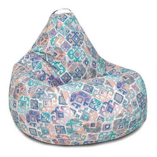 Кресло-мешок DreamBag Ясмин, размер XXL, жаккард, бежевый; голубой; синий в Мария