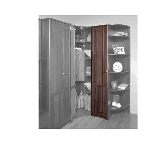 Платяной шкаф Hoff Sherlock 80095184 40х210,7х59, орех шоколадный в Мария