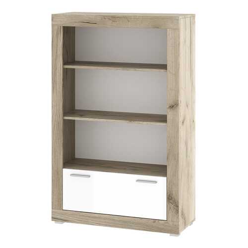 Стеллаж Hoff 80327566 90,2х37х146,4 см, дуб серый крафт/белый глянец в Мария