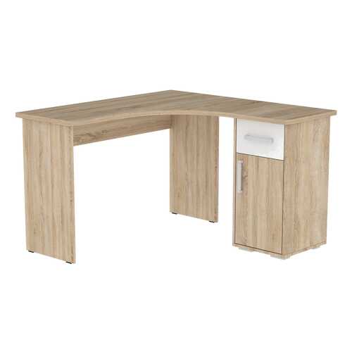 Компьютерный стол Mebelson Лайт-1 120x120x75, дуб сонома/белый в Мария