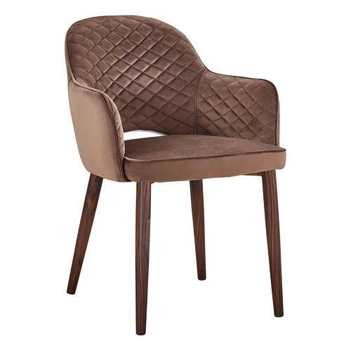 Стул STOOL GROUP Венера диамант MC16-2YS LEGS BLACK HLR-49 коричневый, темное дерево в Мария